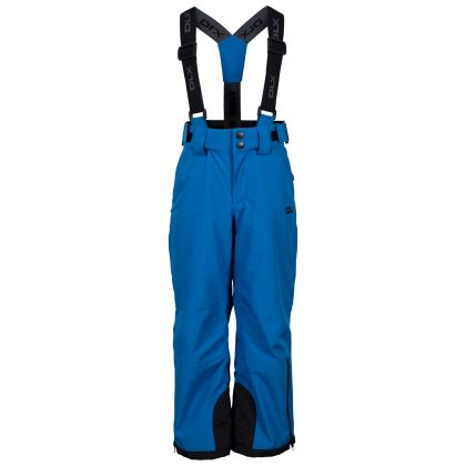 Kids Ski Trousers Benito in BLUE, Front view on model