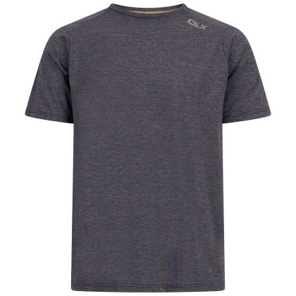 DLX Mens Antibacterial T-Shirt Conall in Navy Marl