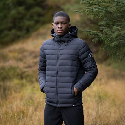 DLX Mens Casual Jacket Gerald in Black