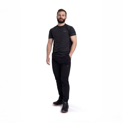 DLX Mens Active Jogging Pants Tusk in Black